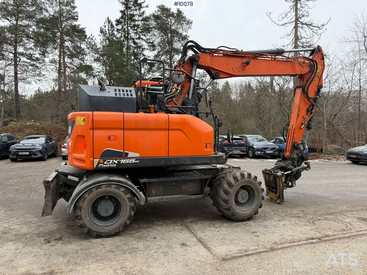 Doosan DX165W-5 Wheeled excavator (VIDEO) - Ratinis ekskavatorius: foto 4 Doosan DX165W-5 Wheeled excavator (VIDEO) - Ratinis ekskavatorius: foto 4
