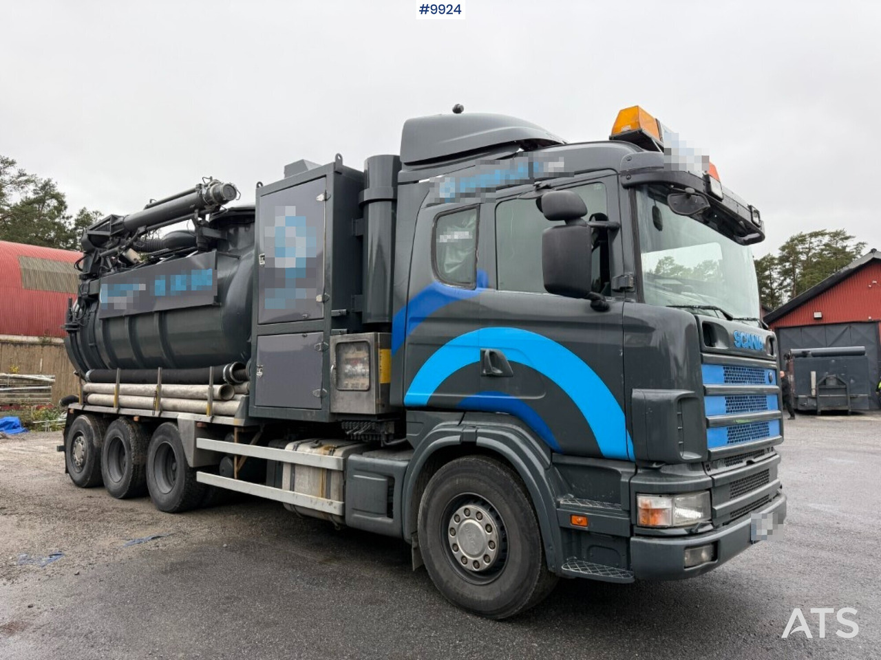 Dry vacuum loader Scania R114 8x4 - Asenizatorius: foto 1 Dry vacuum loader Scania R114 8x4 - Asenizatorius: foto 1