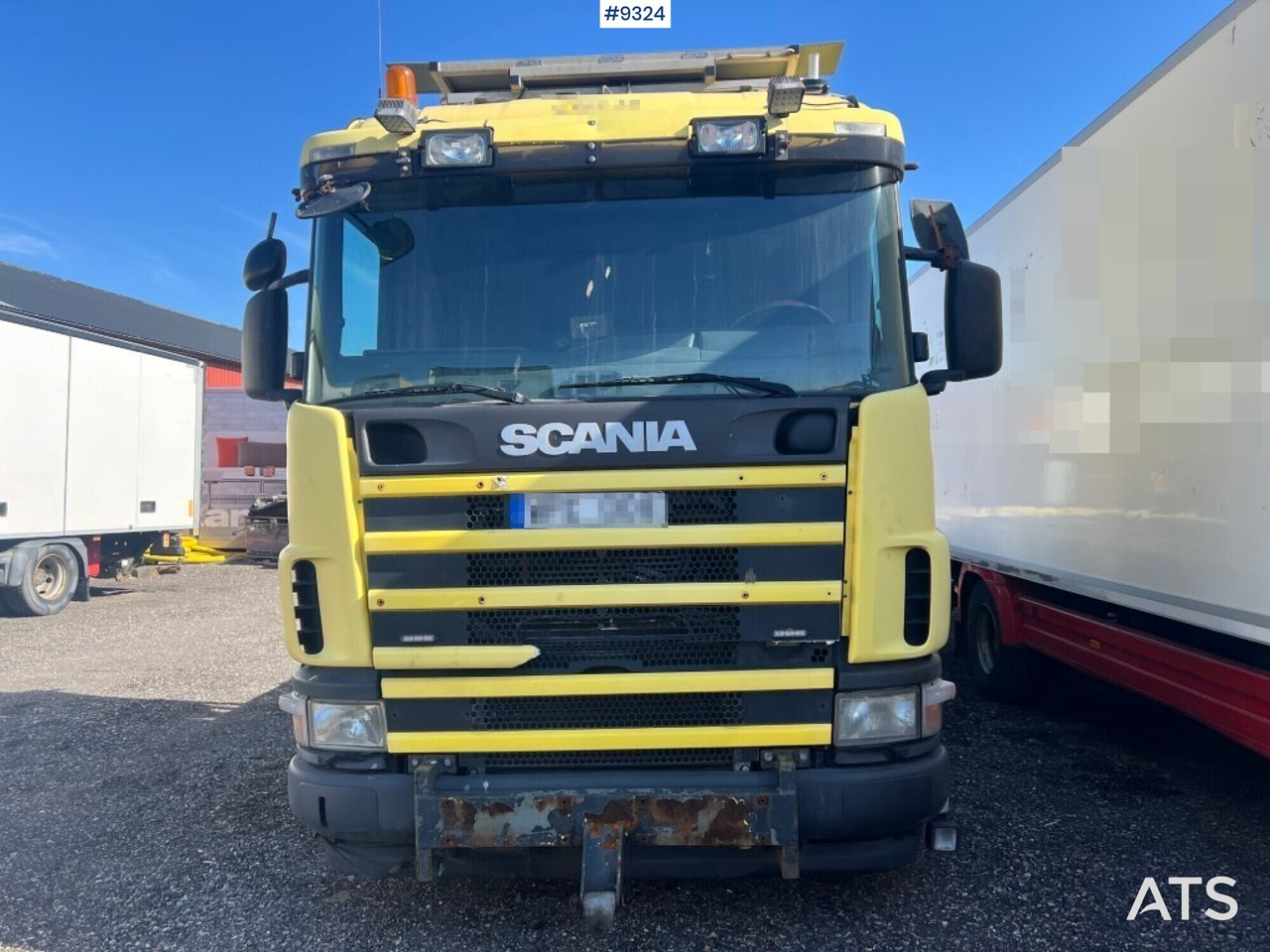 Flatbed truck Scania R124GB8X26NB420 - Platforminis/ Bortinis sunkvežimis: foto 2 Flatbed truck Scania R124GB8X26NB420 - Platforminis/ Bortinis sunkvežimis: foto 2