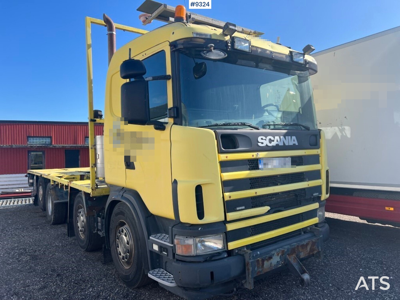 Flatbed truck Scania R124GB8X26NB420 - Platforminis/ Bortinis sunkvežimis: foto 3 Flatbed truck Scania R124GB8X26NB420 - Platforminis/ Bortinis sunkvežimis: foto 3