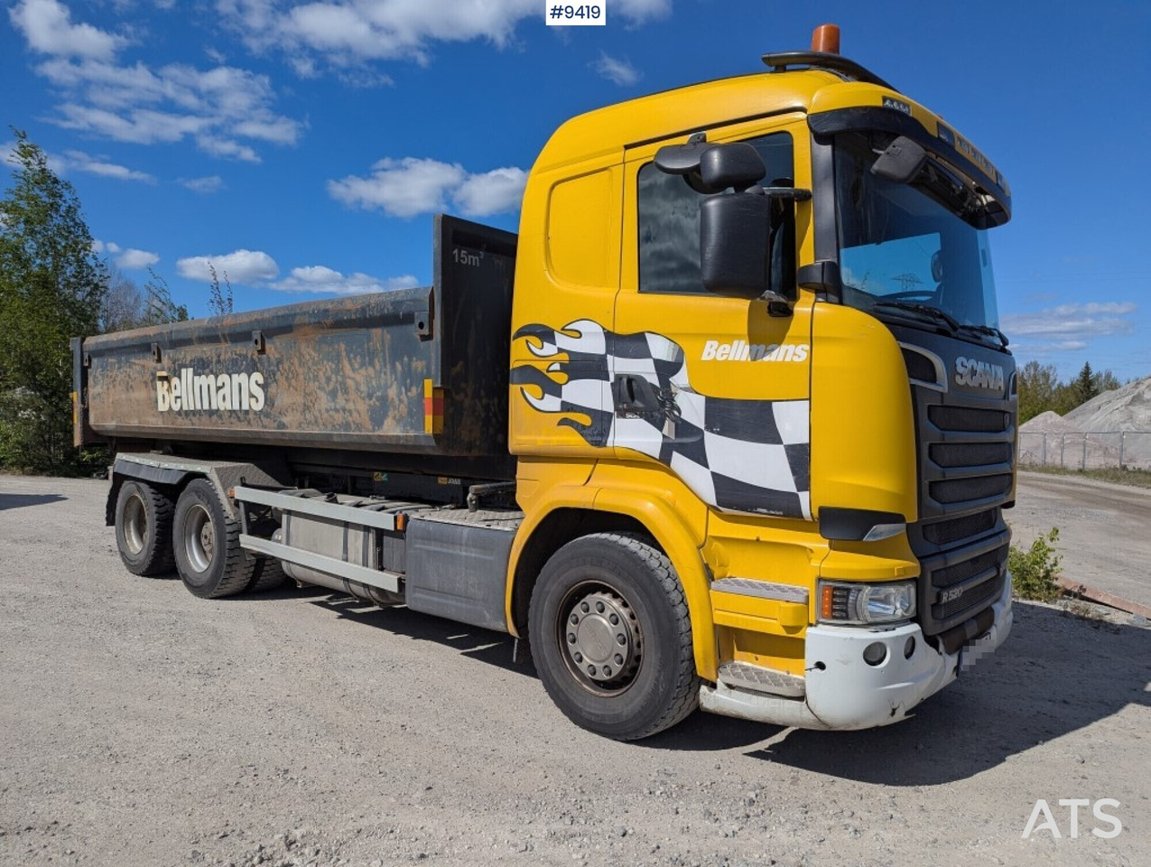 Hooklift Truck Scania R520 6x2 with flatbed - Hook-lift sunkvežimis: foto 2 Hooklift Truck Scania R520 6x2 with flatbed - Hook-lift sunkvežimis: foto 2