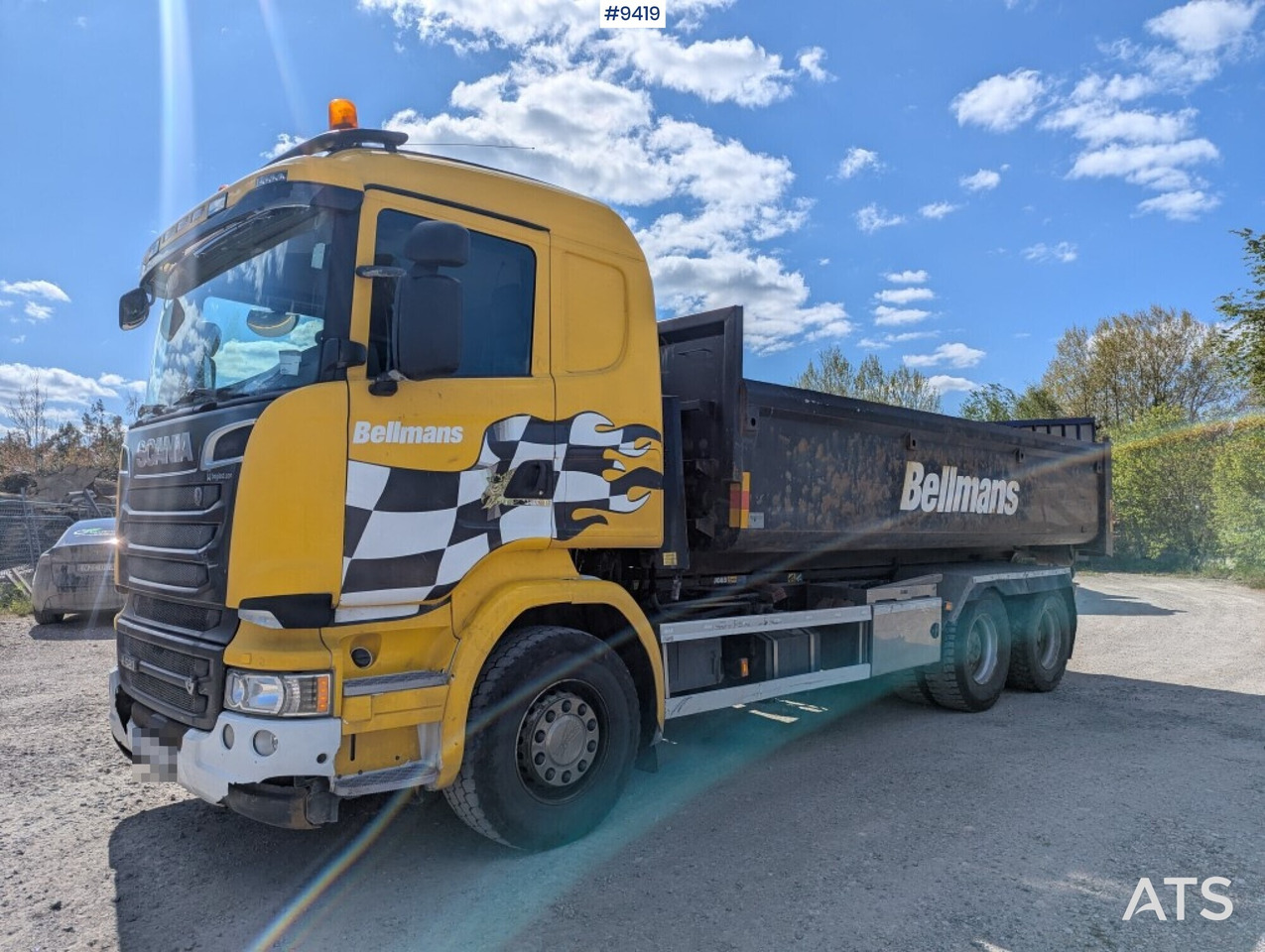 Hooklift Truck Scania R520 6x2 with flatbed - Hook-lift sunkvežimis: foto 1 Hooklift Truck Scania R520 6x2 with flatbed - Hook-lift sunkvežimis: foto 1