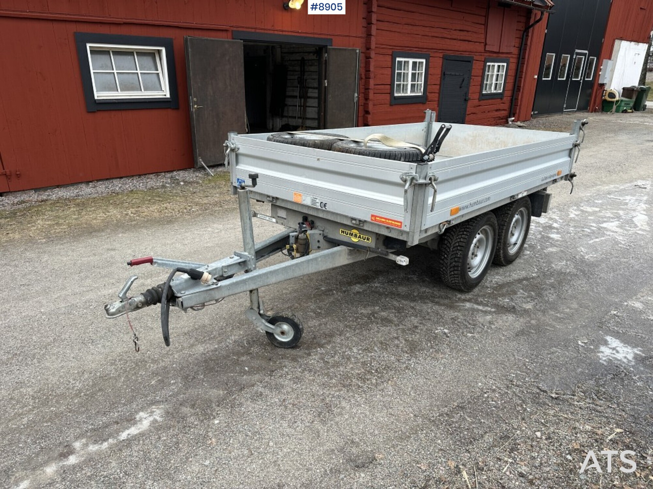 Hydraulic tipping trailer, Humbaur Garant 2500 - Savivartis priekaba: foto 1 Hydraulic tipping trailer, Humbaur Garant 2500 - Savivartis priekaba: foto 1