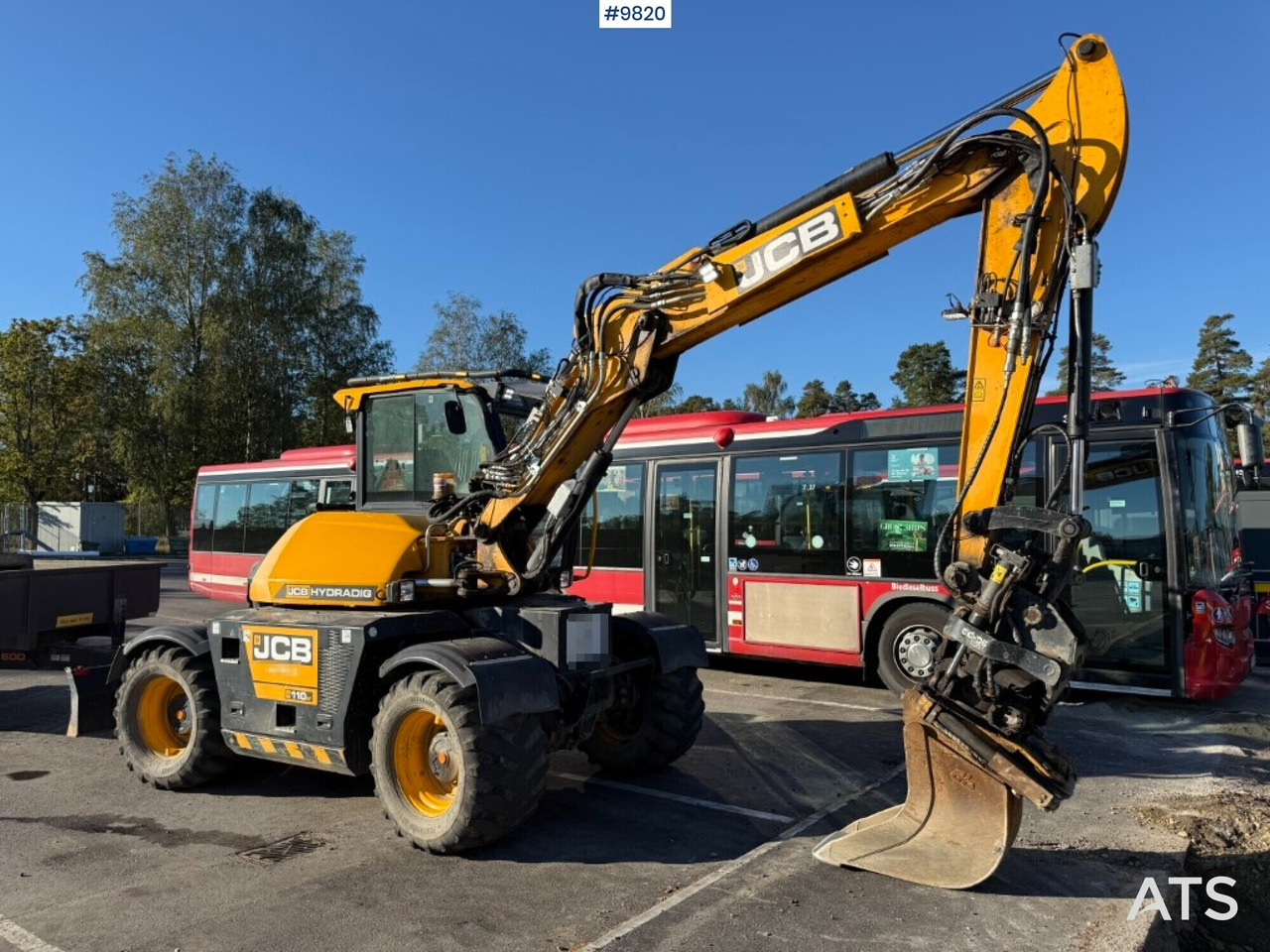 JCB Hydradig 110w wheel excavator with tiltrotator and attachments - Kita technika: foto 1 JCB Hydradig 110w wheel excavator with tiltrotator and attachments - Kita technika: foto 1
