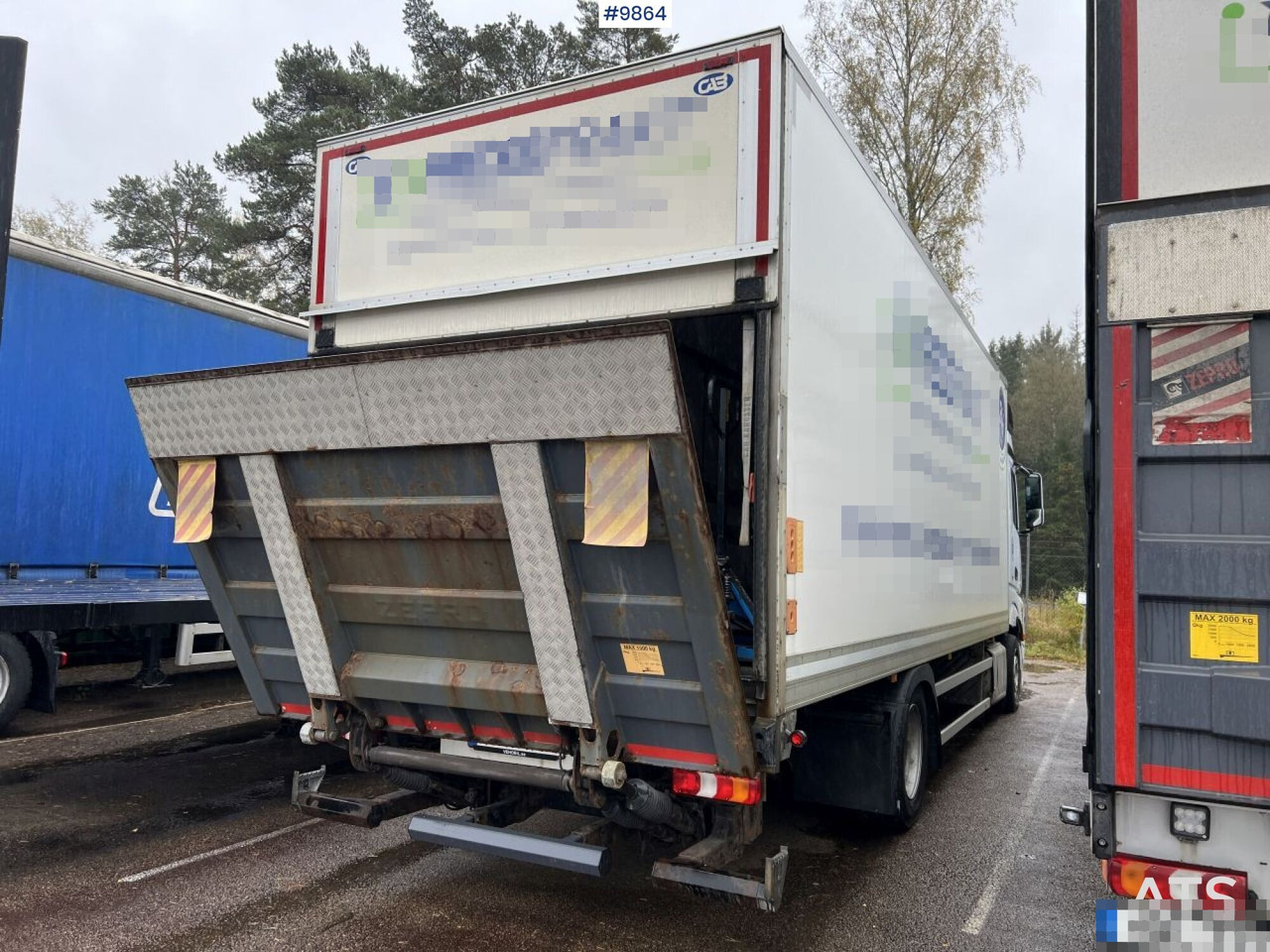 MERCEDES-BENZ ACTROS 963-0-A Box truck with tail lift - Furgonas sunkvežimis: foto 3 MERCEDES-BENZ ACTROS 963-0-A Box truck with tail lift - Furgonas sunkvežimis: foto 3