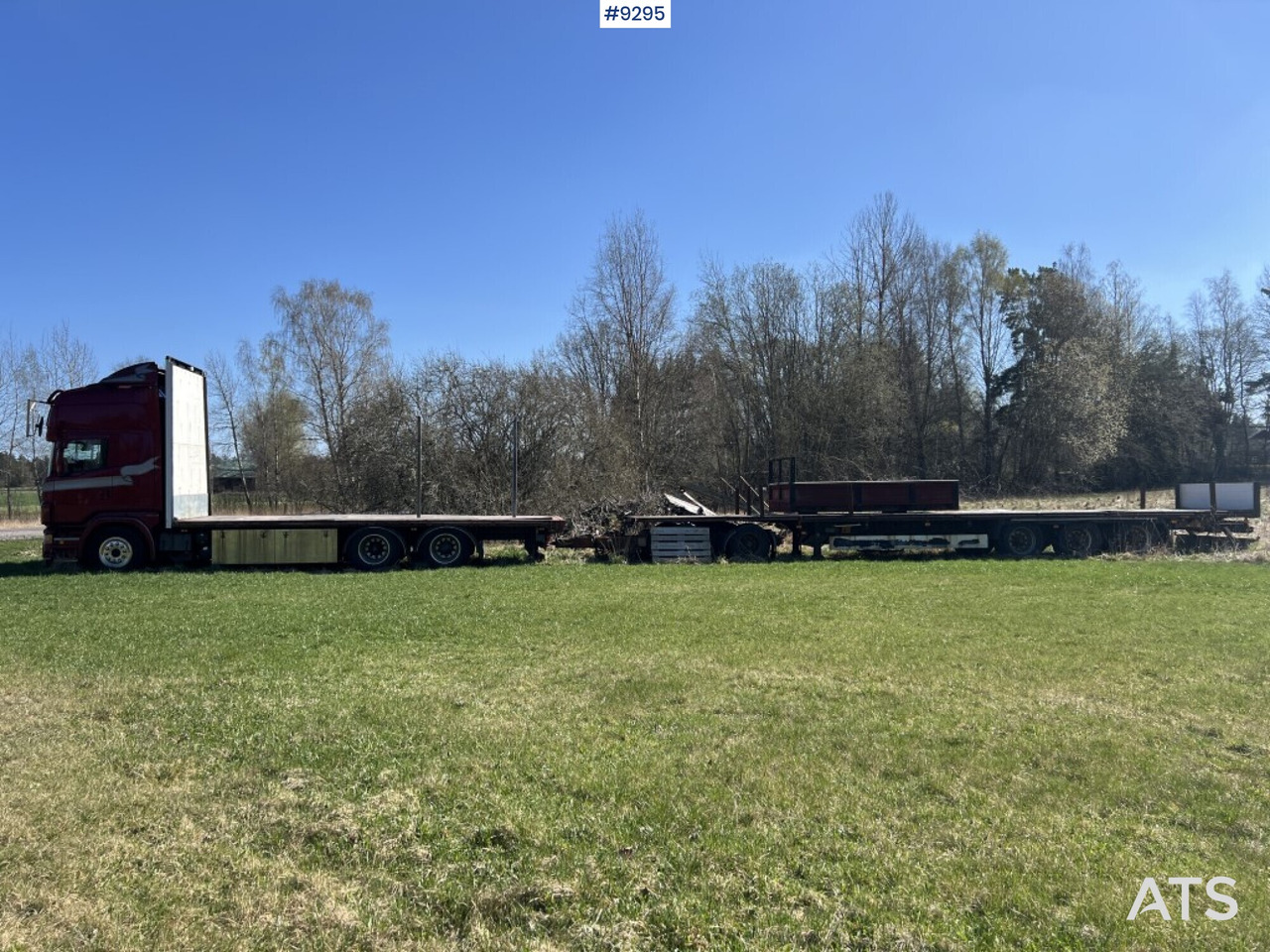 SCANIA R480 LB with flatbed, trailer and dolly REP. OBJECT - Platforminis/ Bortinis sunkvežimis: foto 5 SCANIA R480 LB with flatbed, trailer and dolly REP. OBJECT - Platforminis/ Bortinis sunkvežimis: foto 5