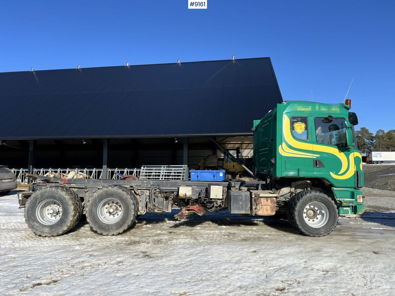 Scania R124 with cameleont quick lock, underbite and plow attachments - Važiuoklės sunkvežimis: foto 3 Scania R124 with cameleont quick lock, underbite and plow attachments - Važiuoklės sunkvežimis: foto 3