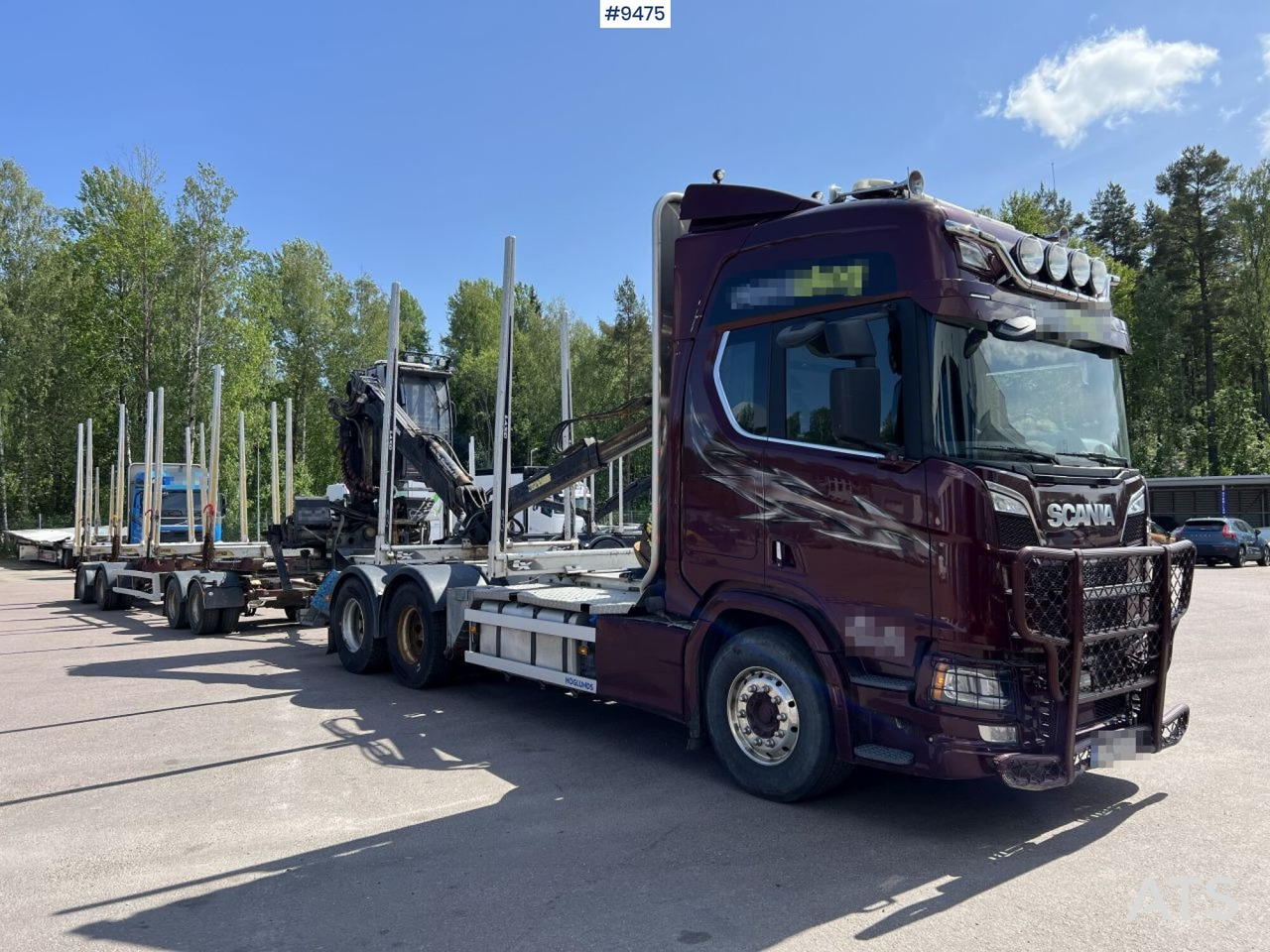 Scania R580 Timmerbil med kran och släp, Timmerekipage - Miškovežis: foto 2 Scania R580 Timmerbil med kran och släp, Timmerekipage - Miškovežis: foto 2