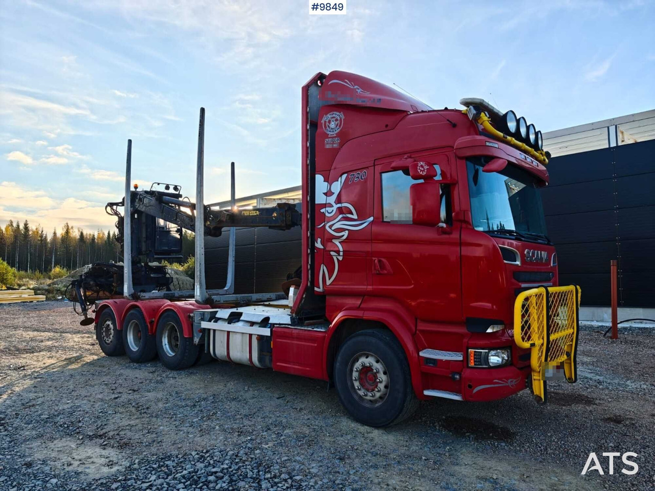 Scania R730 Tridem Timber Truck with Loglift F125S Crane (VIDEO) - Miškovežis, Sunkvežimis su kranu: foto 2 Scania R730 Tridem Timber Truck with Loglift F125S Crane (VIDEO) - Miškovežis, Sunkvežimis su kranu: foto 2