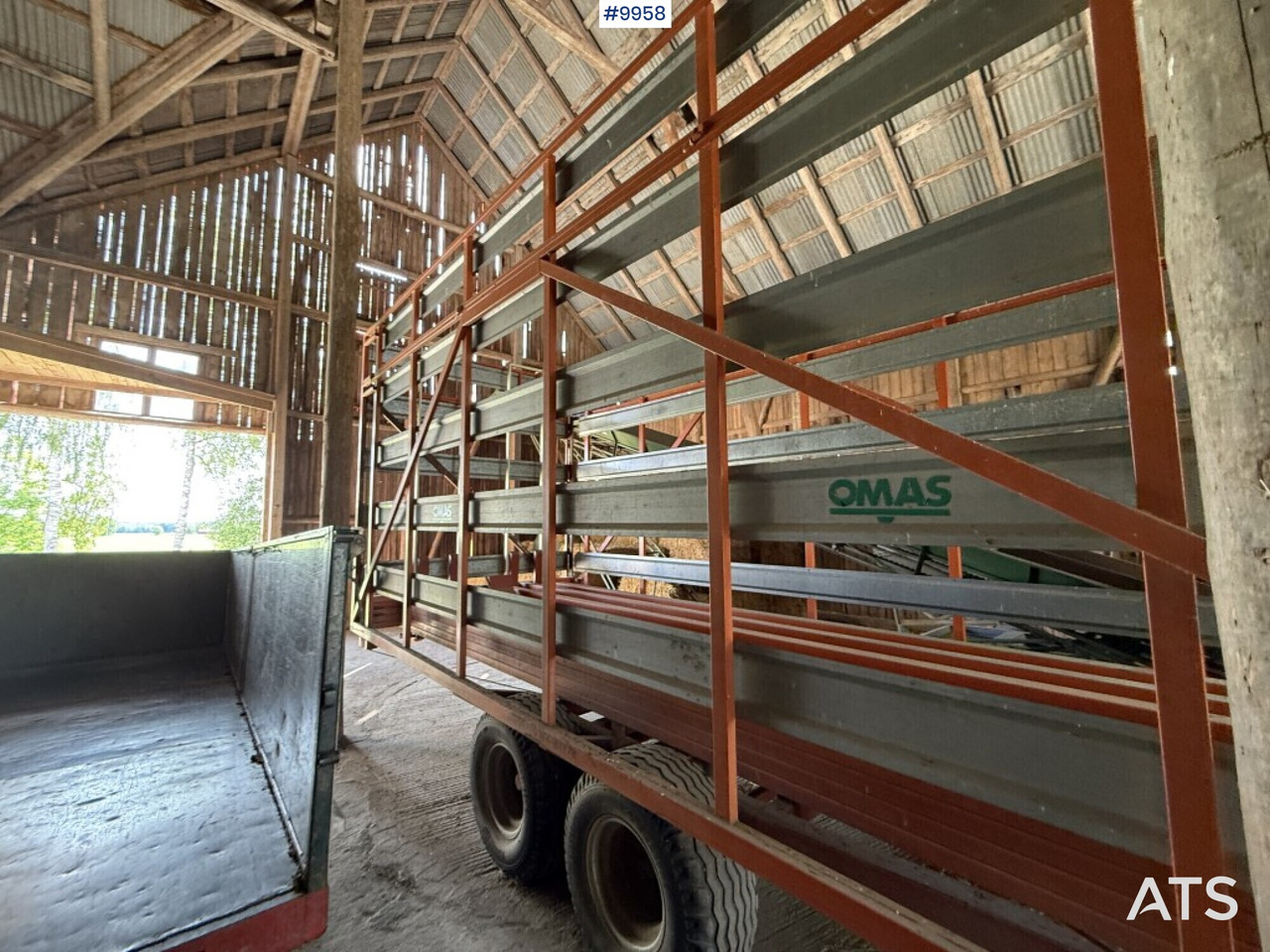 Self-loading trailer small bale Omas CB170 S - Siloso įranga, Priekaba: foto 1 Self-loading trailer small bale Omas CB170 S - Siloso įranga, Priekaba: foto 1