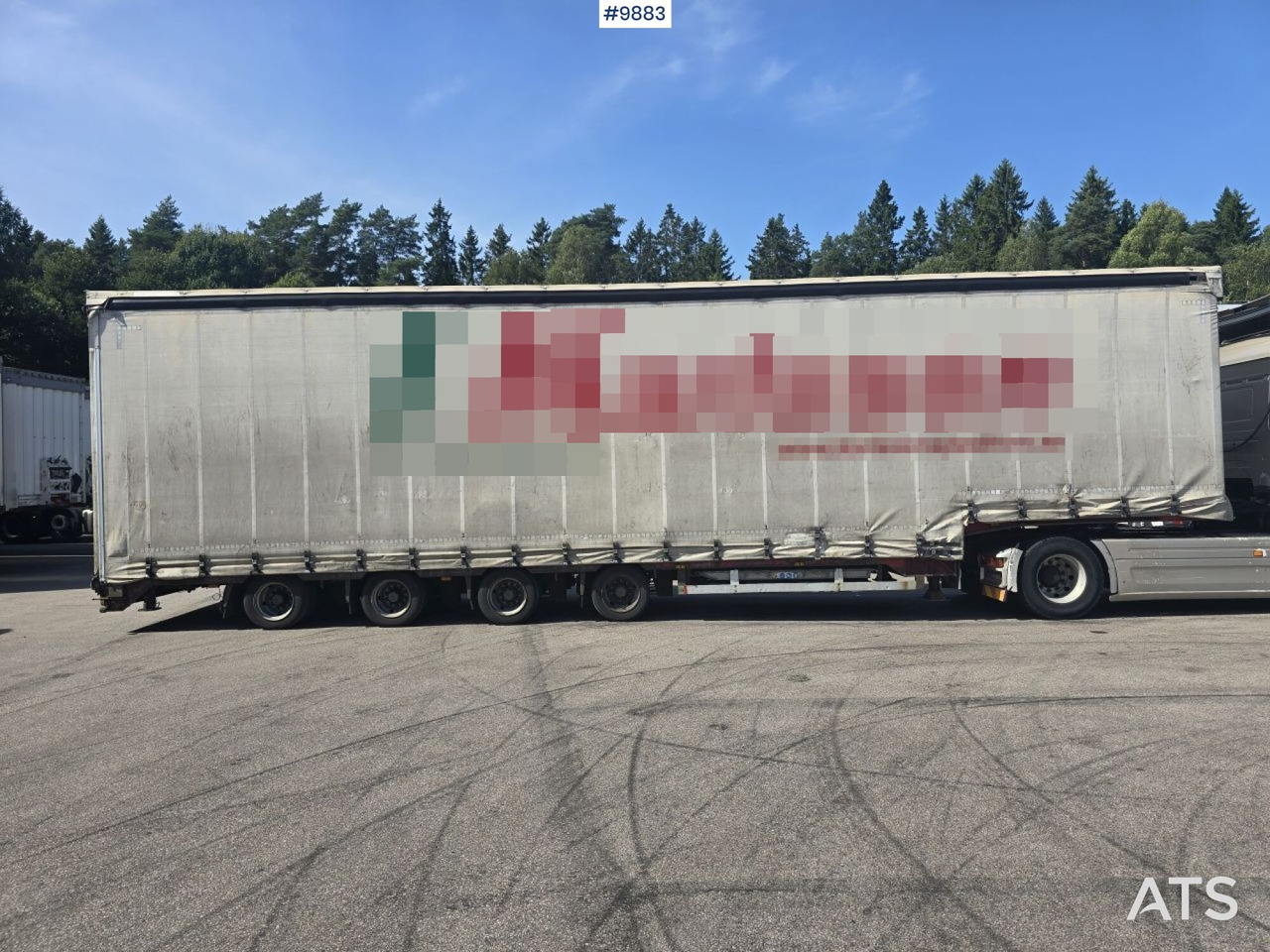 Täckt Maskintrailer - Tentinė puspriekabė: foto 1 Täckt Maskintrailer - Tentinė puspriekabė: foto 1