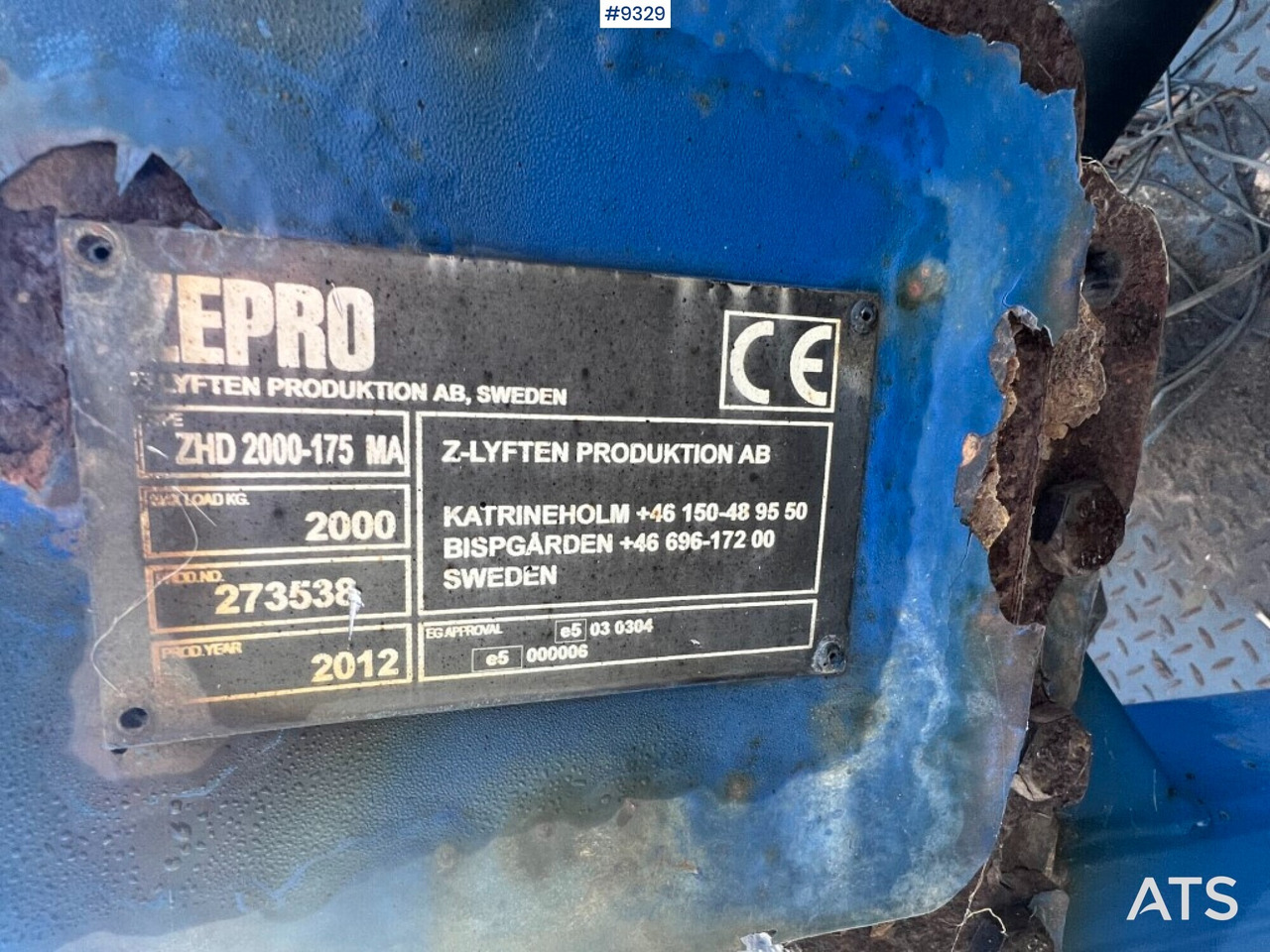 Tail lift - Zepro- ZHD2000-175MA - Hidraulinis liftas: foto 4 Tail lift - Zepro- ZHD2000-175MA - Hidraulinis liftas: foto 4