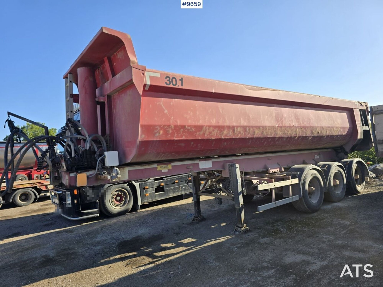 Tipper trailer Damm SE-42T - Savivartis puspriekabė: foto 1 Tipper trailer Damm SE-42T - Savivartis puspriekabė: foto 1