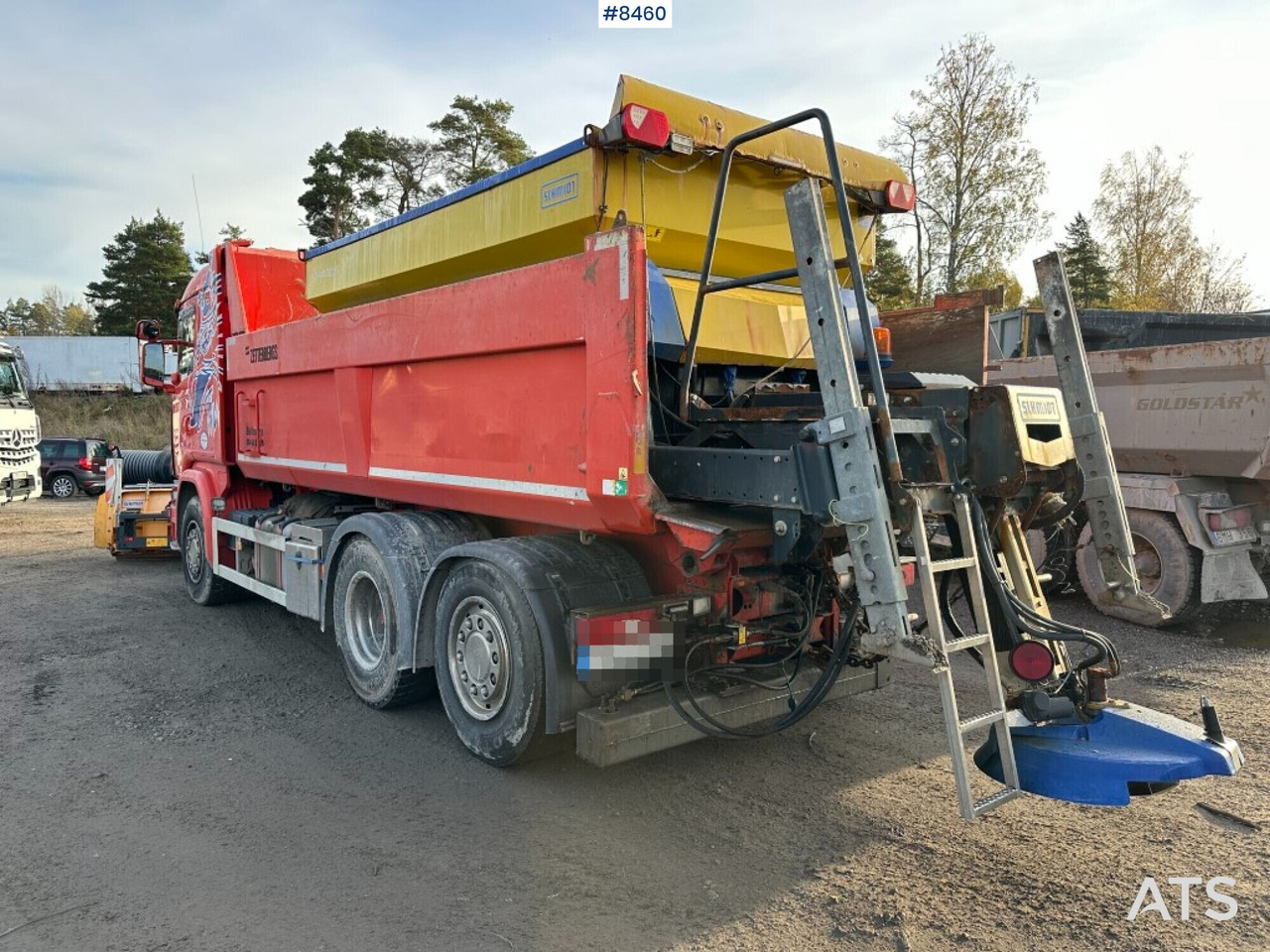 Tipper truck, Scania G410, Front plow, Salt spreader (See video) - Savivartis sunkvežimis, Sniego valymo mašina: foto 3 Tipper truck, Scania G410, Front plow, Salt spreader (See video) - Savivartis sunkvežimis, Sniego valymo mašina: foto 3