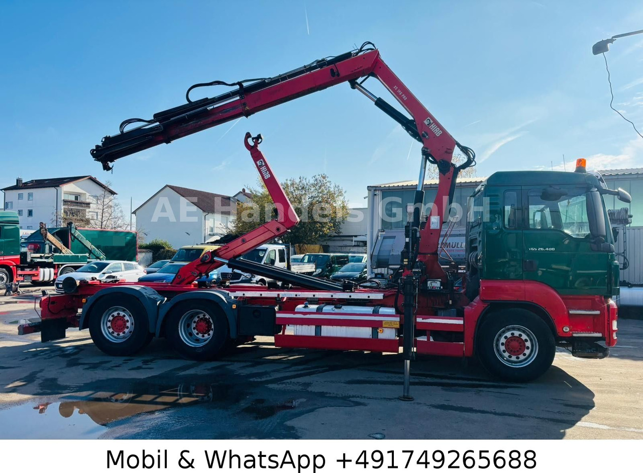 MAN TGS 26.400 6x2 Hiab XR21/HiabSpace3000 *Retarder - Hook-lift sunkvežimis, Sunkvežimis su kranu: foto 3 MAN TGS 26.400 6x2 Hiab XR21/HiabSpace3000 *Retarder - Hook-lift sunkvežimis, Sunkvežimis su kranu: foto 3