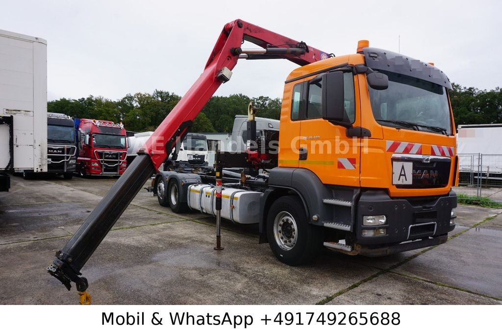 MAN TGS 26.400 BL *Hyva-20.60S/HMF-1444-22/Lenk+Lift - Hook-lift sunkvežimis, Sunkvežimis su kranu: foto 1 MAN TGS 26.400 BL *Hyva-20.60S/HMF-1444-22/Lenk+Lift - Hook-lift sunkvežimis, Sunkvežimis su kranu: foto 1