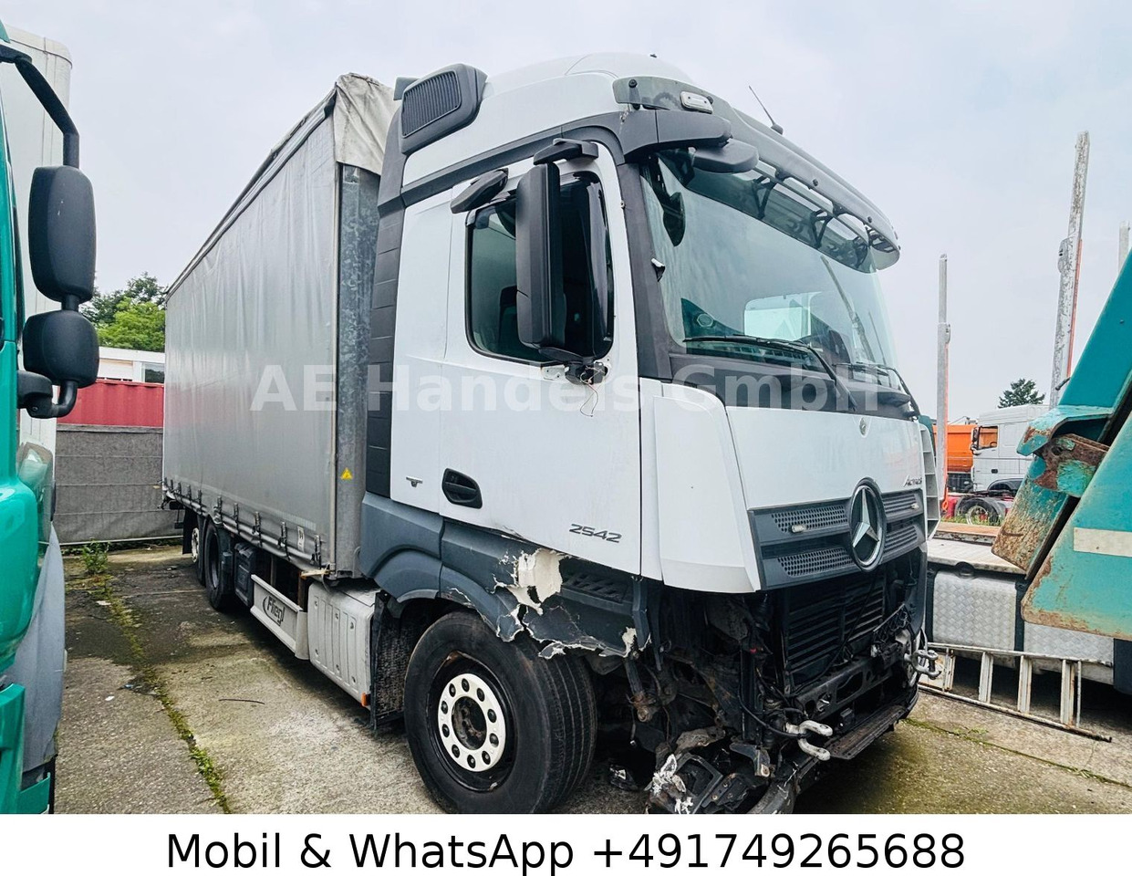 Mercedes-Benz Actros IV 2642 L LL 6x2*Retarder/Standklima/Lift - Tentinis sunkvežimis: foto 1 Mercedes-Benz Actros IV 2642 L LL 6x2*Retarder/Standklima/Lift - Tentinis sunkvežimis: foto 1