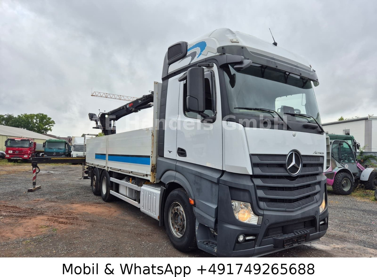 Mercedes-Benz Actros IV 2645 L LL 6x2 *Retarder/Hiab-177K-Pro - Platforminis/ Bortinis sunkvežimis, Sunkvežimis su kranu: foto 3 Mercedes-Benz Actros IV 2645 L LL 6x2 *Retarder/Hiab-177K-Pro - Platforminis/ Bortinis sunkvežimis, Sunkvežimis su kranu: foto 3