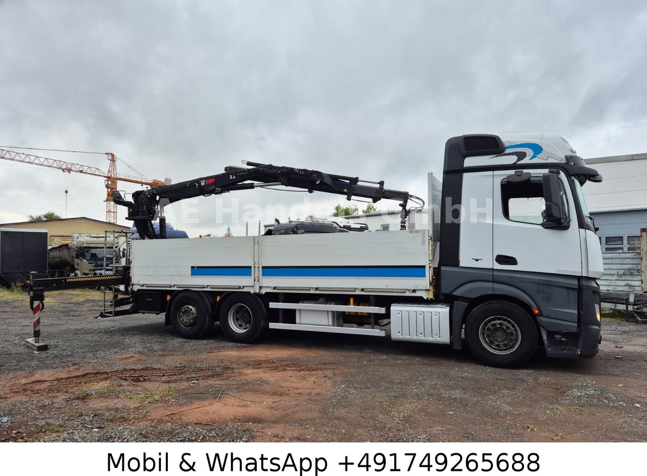 Mercedes-Benz Actros IV 2645 L LL 6x2 *Retarder/Hiab-177K-Pro - Platforminis/ Bortinis sunkvežimis, Sunkvežimis su kranu: foto 4 Mercedes-Benz Actros IV 2645 L LL 6x2 *Retarder/Hiab-177K-Pro - Platforminis/ Bortinis sunkvežimis, Sunkvežimis su kranu: foto 4