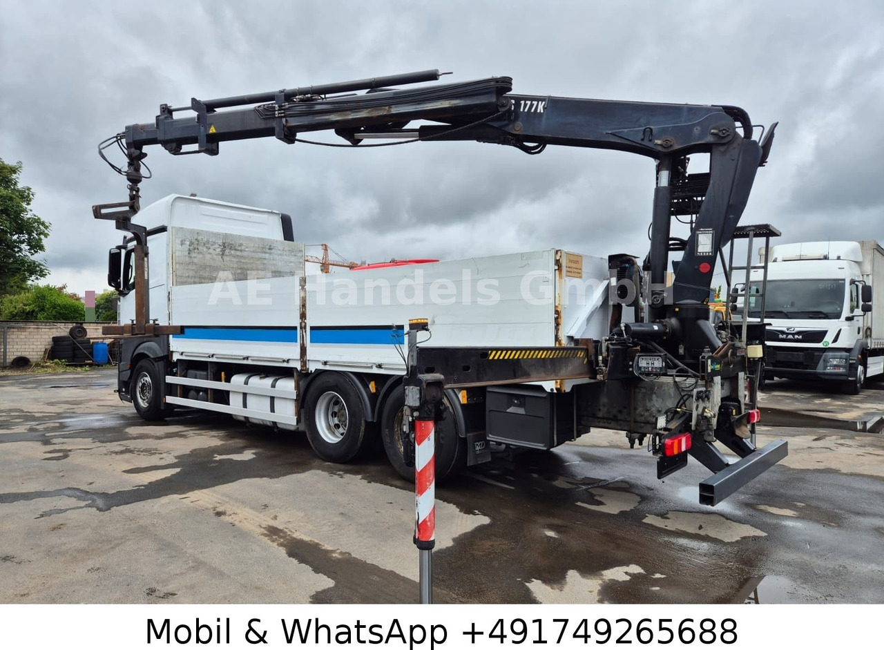 Mercedes-Benz Actros IV 2645 L LL 6x2 *Retarder/Hiab-177K-Pro - Platforminis/ Bortinis sunkvežimis, Sunkvežimis su kranu: foto 3 Mercedes-Benz Actros IV 2645 L LL 6x2 *Retarder/Hiab-177K-Pro - Platforminis/ Bortinis sunkvežimis, Sunkvežimis su kranu: foto 3