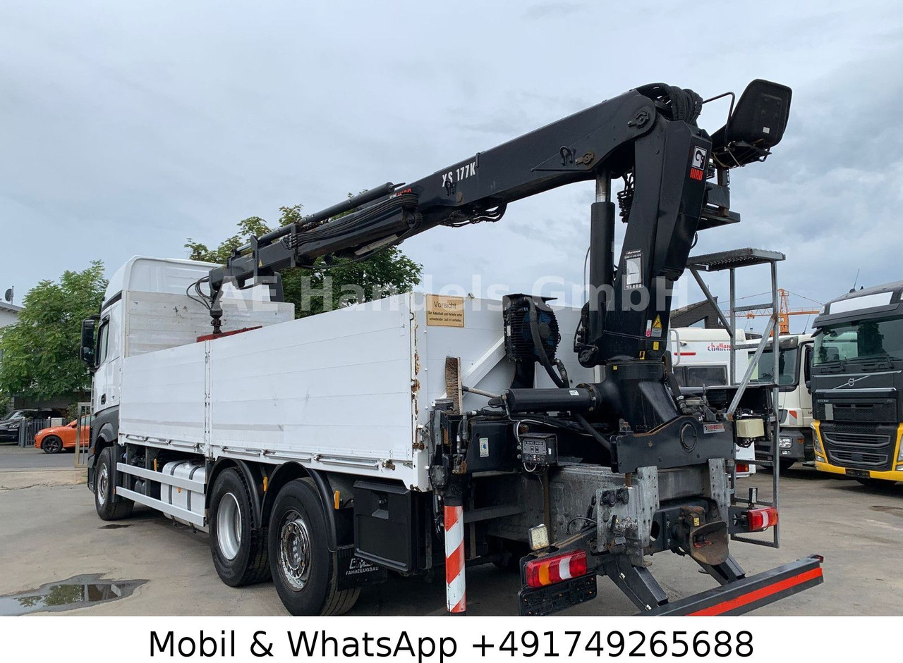 Mercedes-Benz Actros IV 2645 L LL 6x2 *Retarder/Hiab-177K-Pro - Platforminis/ Bortinis sunkvežimis, Sunkvežimis su kranu: foto 3 Mercedes-Benz Actros IV 2645 L LL 6x2 *Retarder/Hiab-177K-Pro - Platforminis/ Bortinis sunkvežimis, Sunkvežimis su kranu: foto 3
