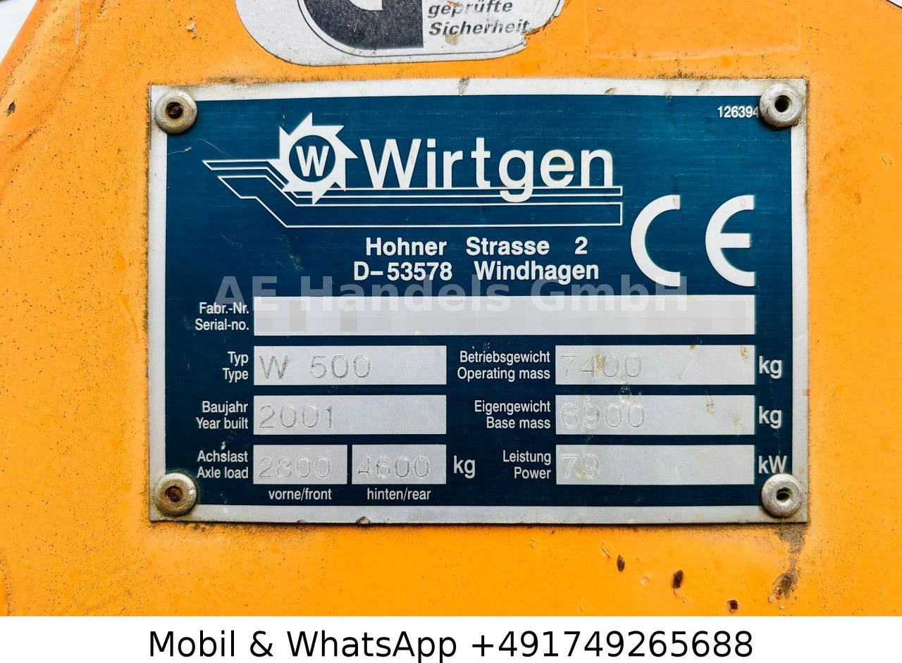 Asfalto freza Wirtgen W500 Kaltfräse / Straßenfräse *4400Std./Ladeband: foto 27