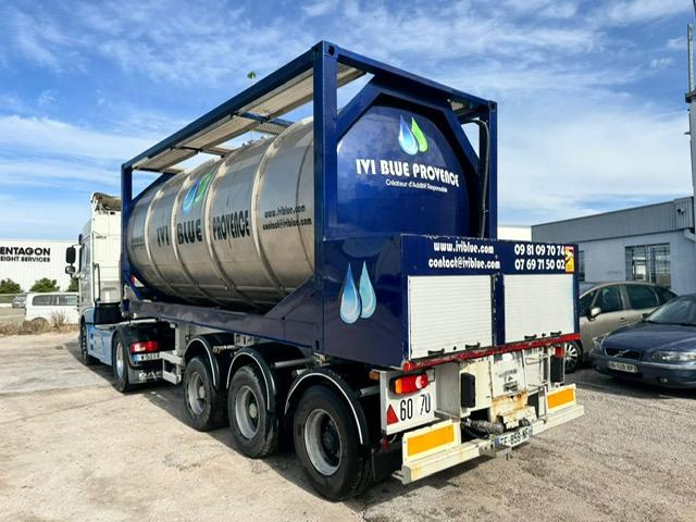 Puspriekabė cisterna pervežimui chemikalų Fruehauf DAF XF 480 + REMORQUE FRUEHAUF CITERNE 23500€: foto 12