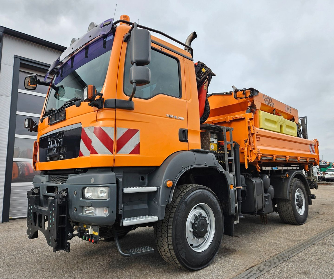 MAN TGM 18.290 4x4 Palfinger PK7001 Kran Funk Euro5 - Savivartis sunkvežimis, Sunkvežimis su kranu: foto 4 MAN TGM 18.290 4x4 Palfinger PK7001 Kran Funk Euro5 - Savivartis sunkvežimis, Sunkvežimis su kranu: foto 4