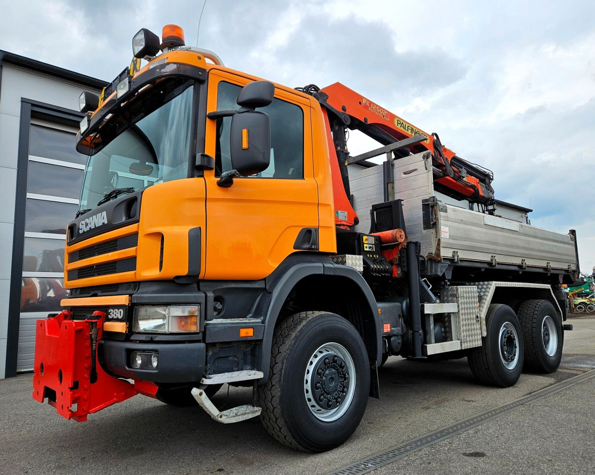 Scania P114 380 6x4-4 Palfinger PK12502 Kran Funk - Savivartis sunkvežimis, Sunkvežimis su kranu: foto 2 Scania P114 380 6x4-4 Palfinger PK12502 Kran Funk - Savivartis sunkvežimis, Sunkvežimis su kranu: foto 2