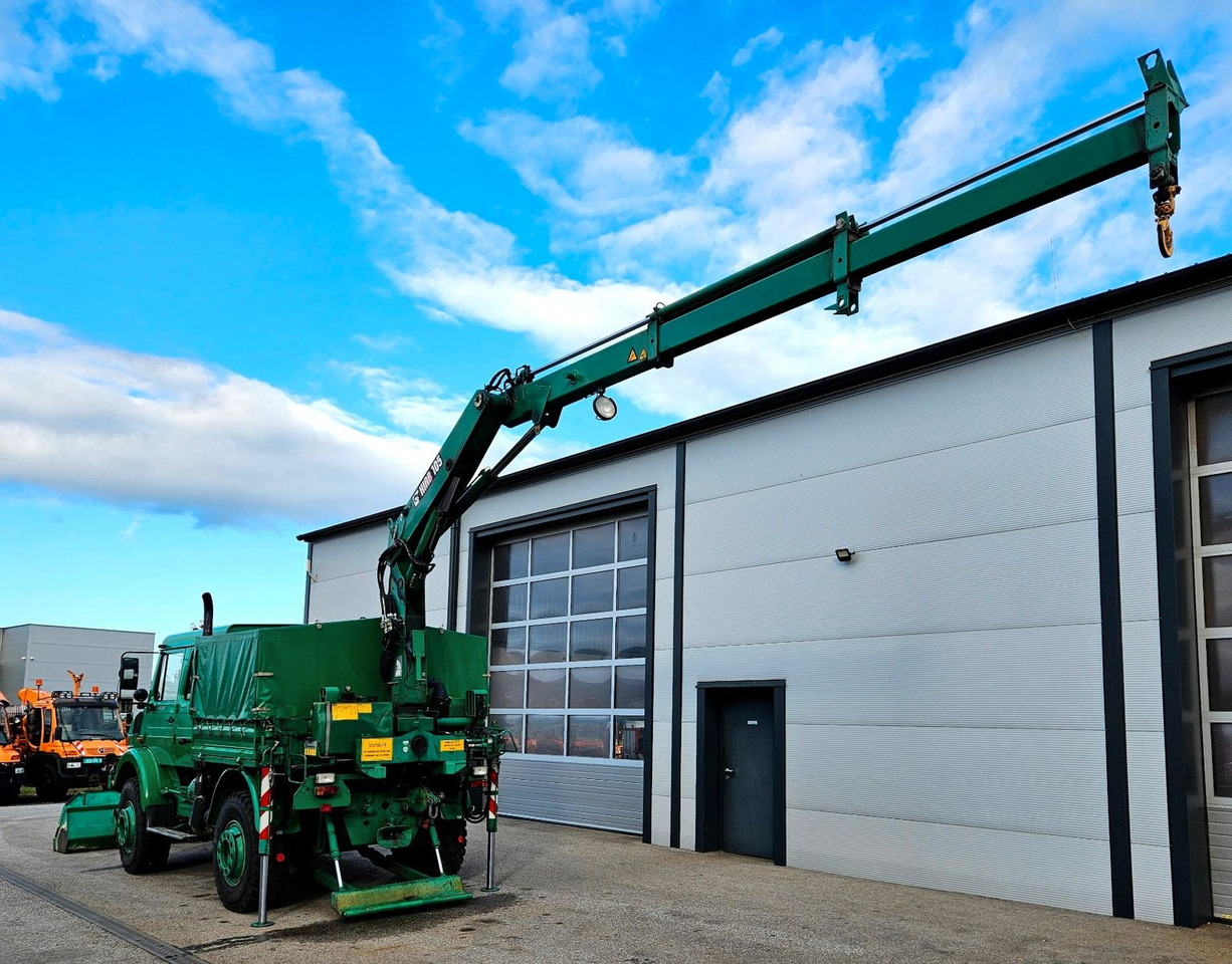 Unimog U2150 Doka HIAB 105 Kran Winde Frontlader - Sunkvežimis, Sunkvežimis su kranu: foto 3 Unimog U2150 Doka HIAB 105 Kran Winde Frontlader - Sunkvežimis, Sunkvežimis su kranu: foto 3