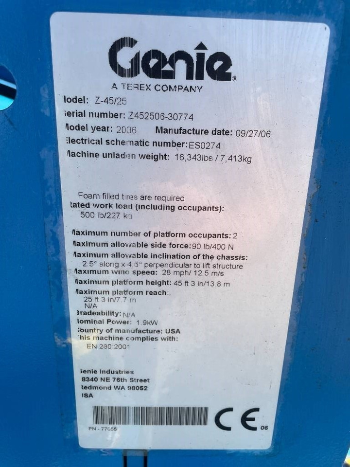 Genie Z 45/25  lizingą Genie Z 45/25: foto 8