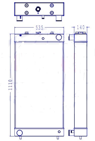 KOMATSU D65EX-15EO D65EX-15E0 D65PX-15E0 D65WX-15E0 - Radiatorius - Ekskavatorius: foto 1 KOMATSU D65EX-15EO D65EX-15E0 D65PX-15E0 D65WX-15E0 - Radiatorius - Ekskavatorius: foto 1
