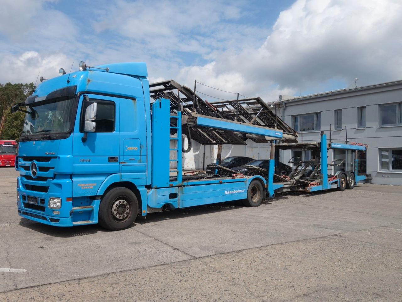 Mercedes-Benz Actros 1846 mit Kässbohrer Metago/Vario - Autovežis sunkvežimis: foto 2 Mercedes-Benz Actros 1846 mit Kässbohrer Metago/Vario - Autovežis sunkvežimis: foto 2
