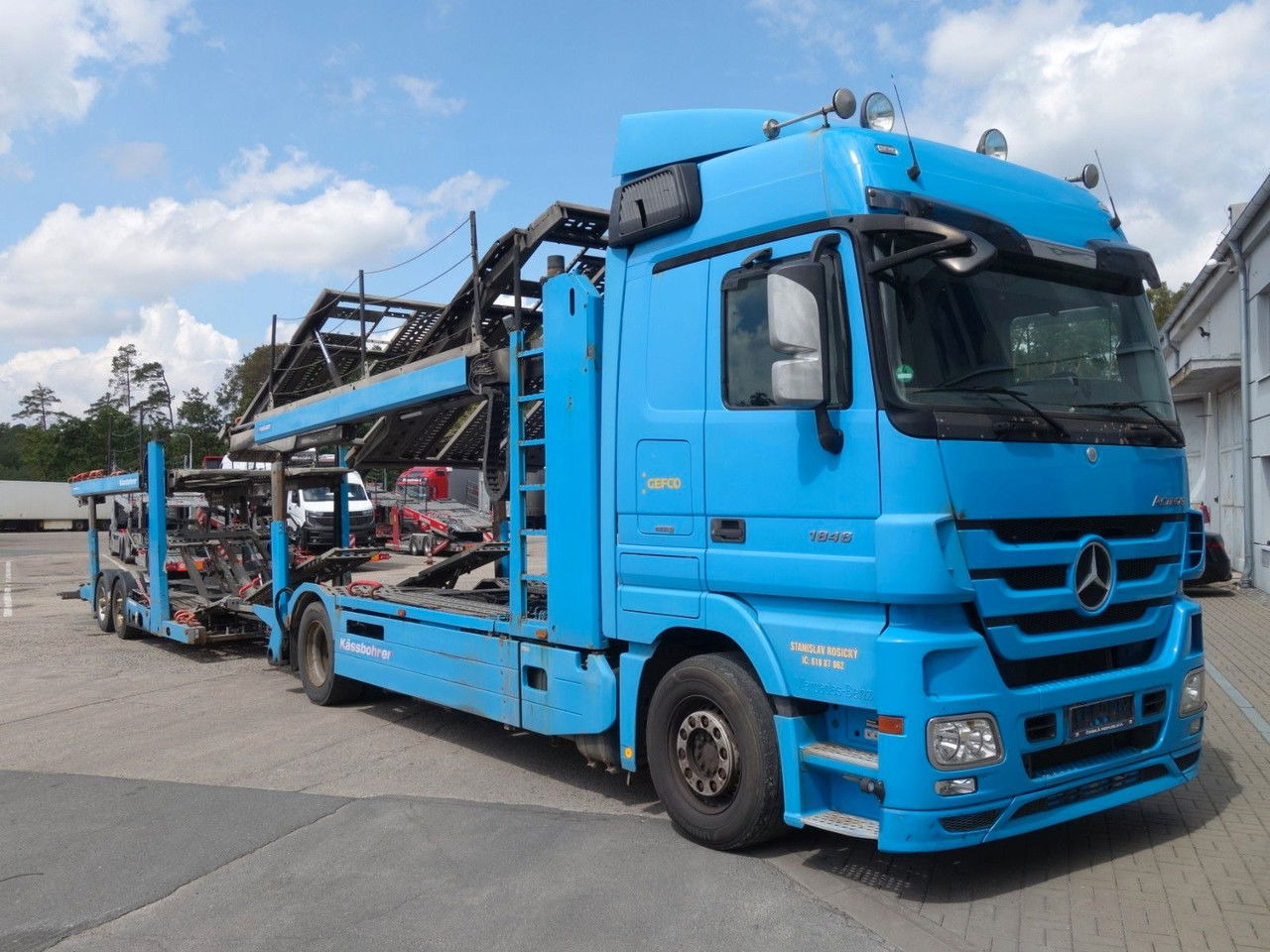 Mercedes-Benz Actros 1846 mit Kässbohrer Metago/Vario - Autovežis sunkvežimis: foto 3 Mercedes-Benz Actros 1846 mit Kässbohrer Metago/Vario - Autovežis sunkvežimis: foto 3