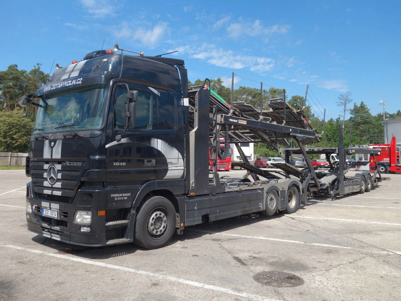 Mercedes-Benz Actros 2446 mit Rolfo für 10 PKW, Retarder - Autovežis sunkvežimis: foto 1 Mercedes-Benz Actros 2446 mit Rolfo für 10 PKW, Retarder - Autovežis sunkvežimis: foto 1
