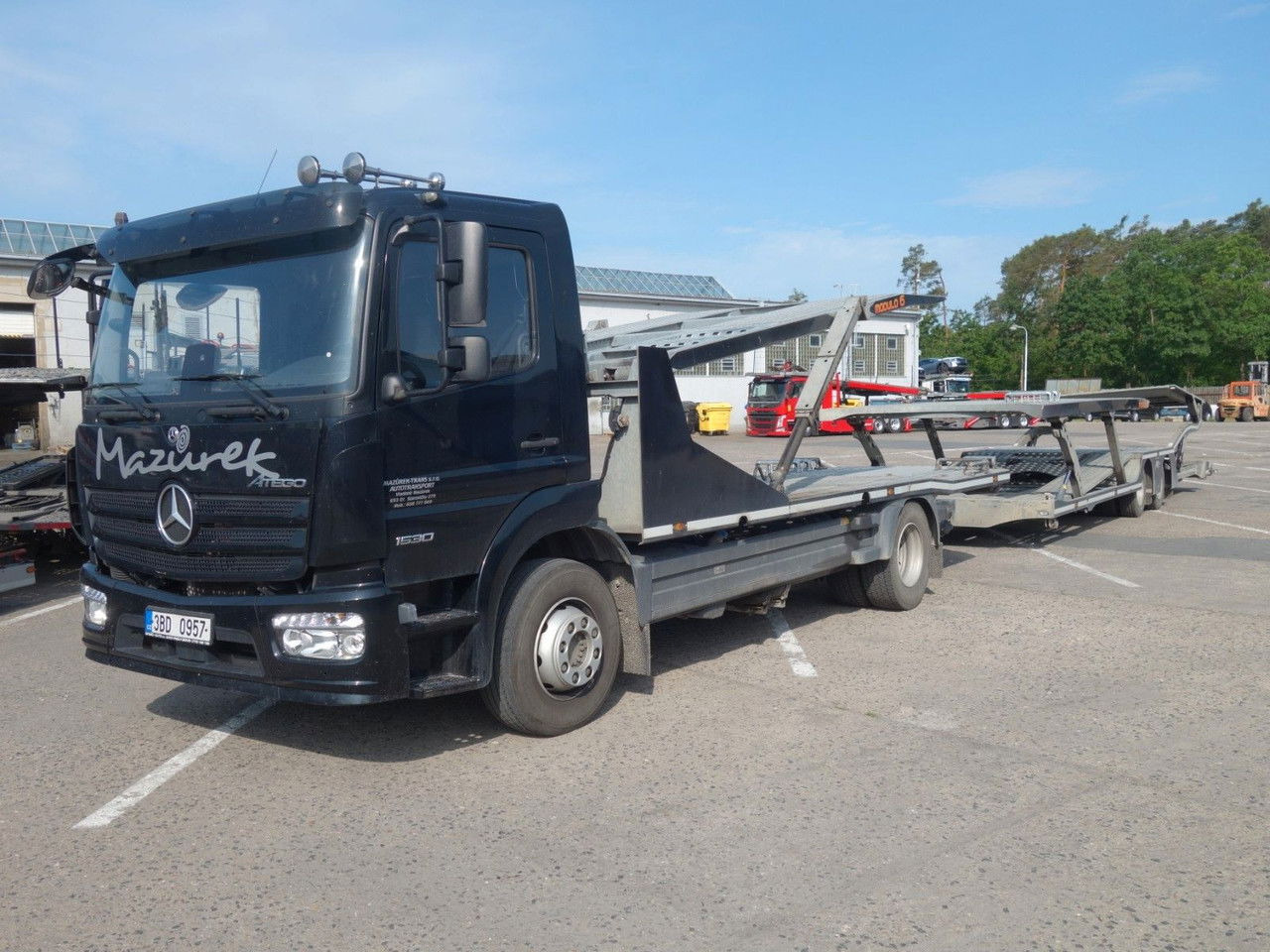 Mercedes-Benz Atego 1530 mit Anhänger für 7 PKW - Autovežis sunkvežimis: foto 1 Mercedes-Benz Atego 1530 mit Anhänger für 7 PKW - Autovežis sunkvežimis: foto 1