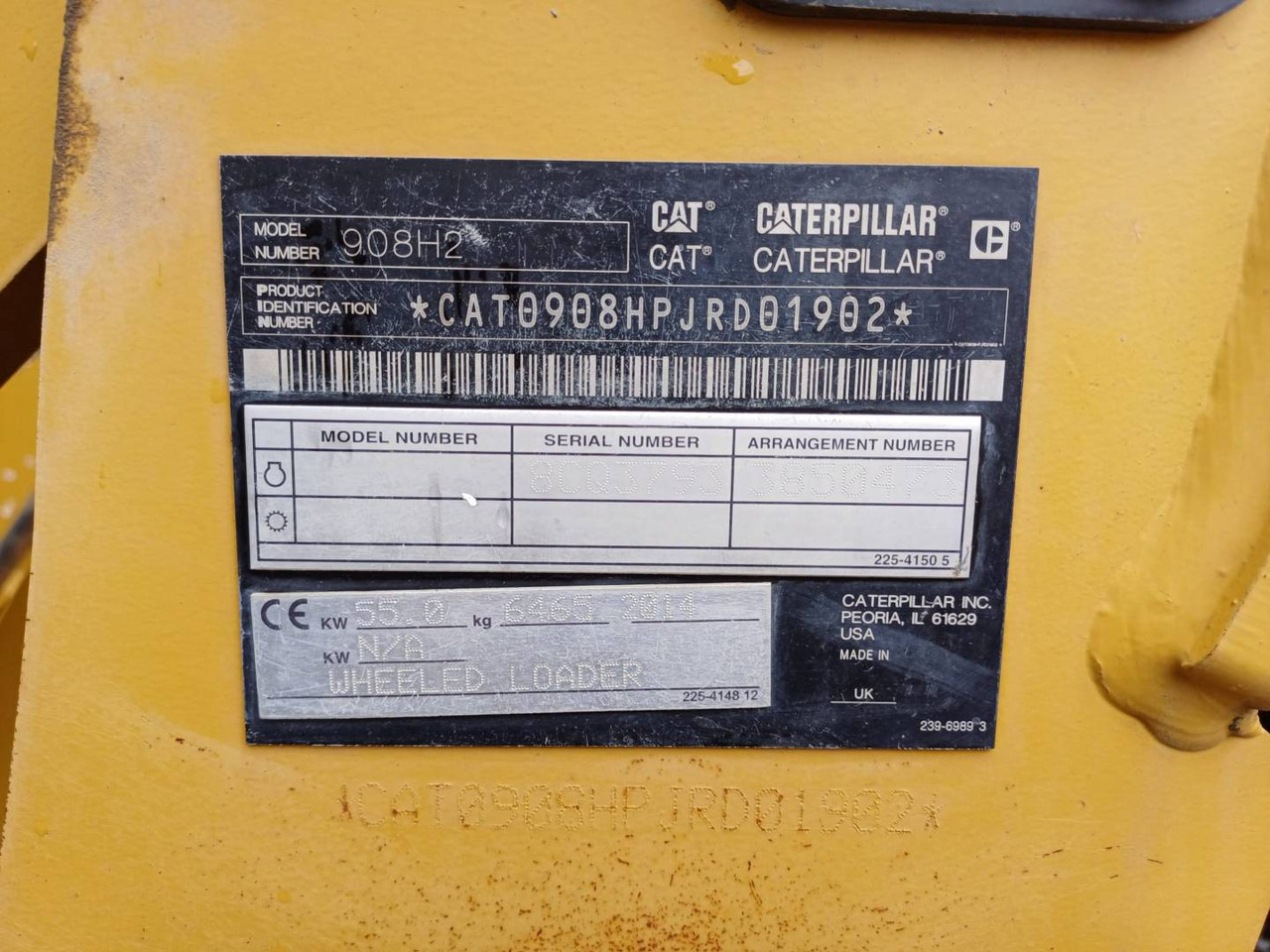 Ratinis krautuvas CAT 908H2: foto 6