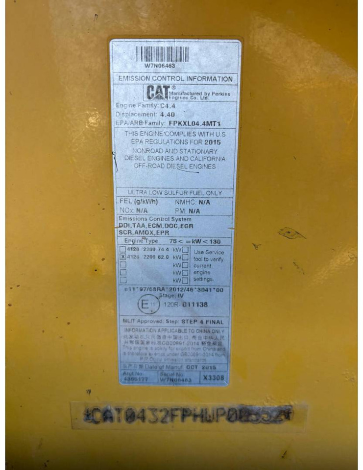 Ekskavatorius-krautuvas CAT 432F2: foto 20