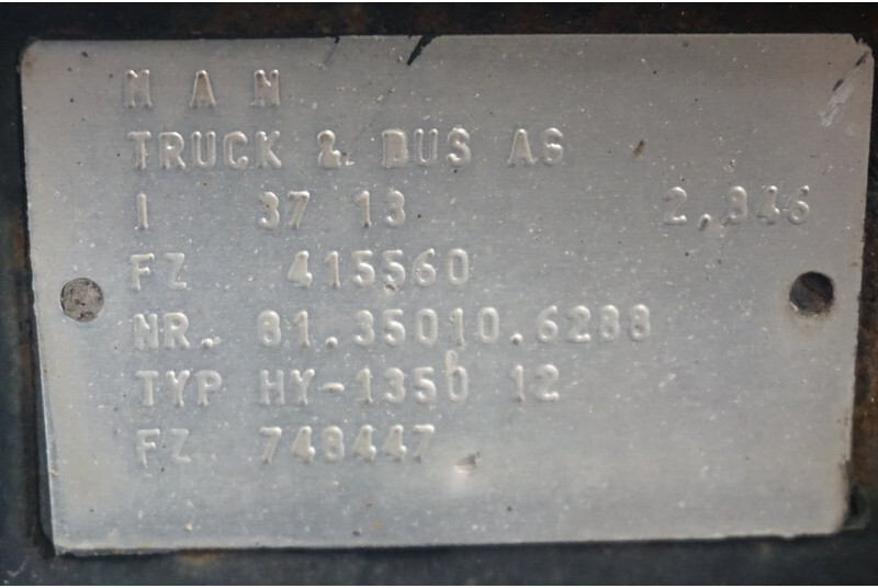MAN HY-1350-12 37/13 - Galinė ašis - Sunkvežimis: foto 4 MAN HY-1350-12 37/13 - Galinė ašis - Sunkvežimis: foto 4