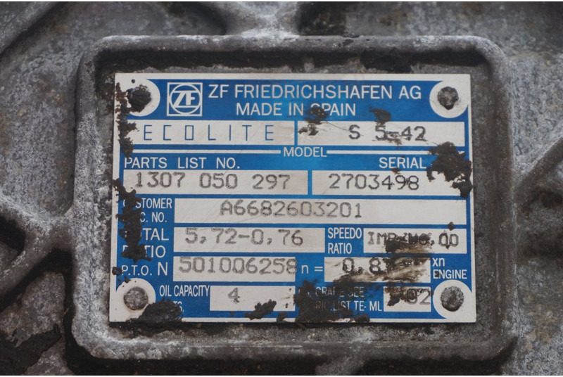 Mercedes-Benz S5-42 MERCEDES - Pavarų dėžė - Sunkvežimis: foto 5 Mercedes-Benz S5-42 MERCEDES - Pavarų dėžė - Sunkvežimis: foto 5