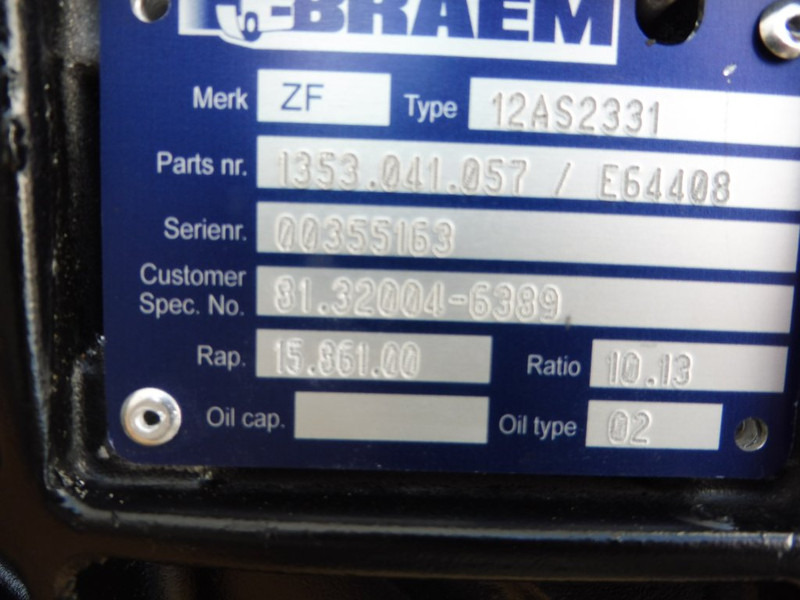 ZF 12AS2331TD INT3 - Pavarų dėžė - Sunkvežimis: foto 5 ZF 12AS2331TD INT3 - Pavarų dėžė - Sunkvežimis: foto 5