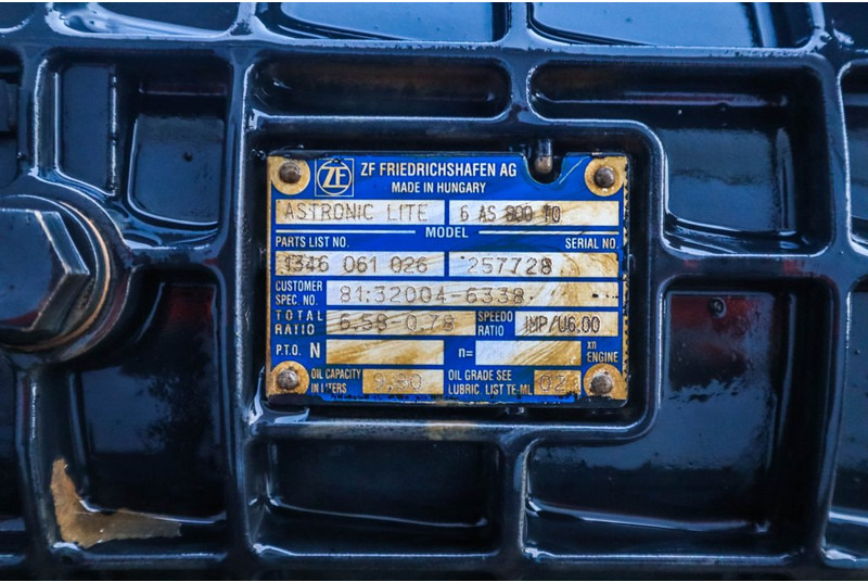 ZF 6AS800TO TGL EURO6 81.32004-6338 - Pavarų dėžė - Sunkvežimis: foto 5 ZF 6AS800TO TGL EURO6 81.32004-6338 - Pavarų dėžė - Sunkvežimis: foto 5