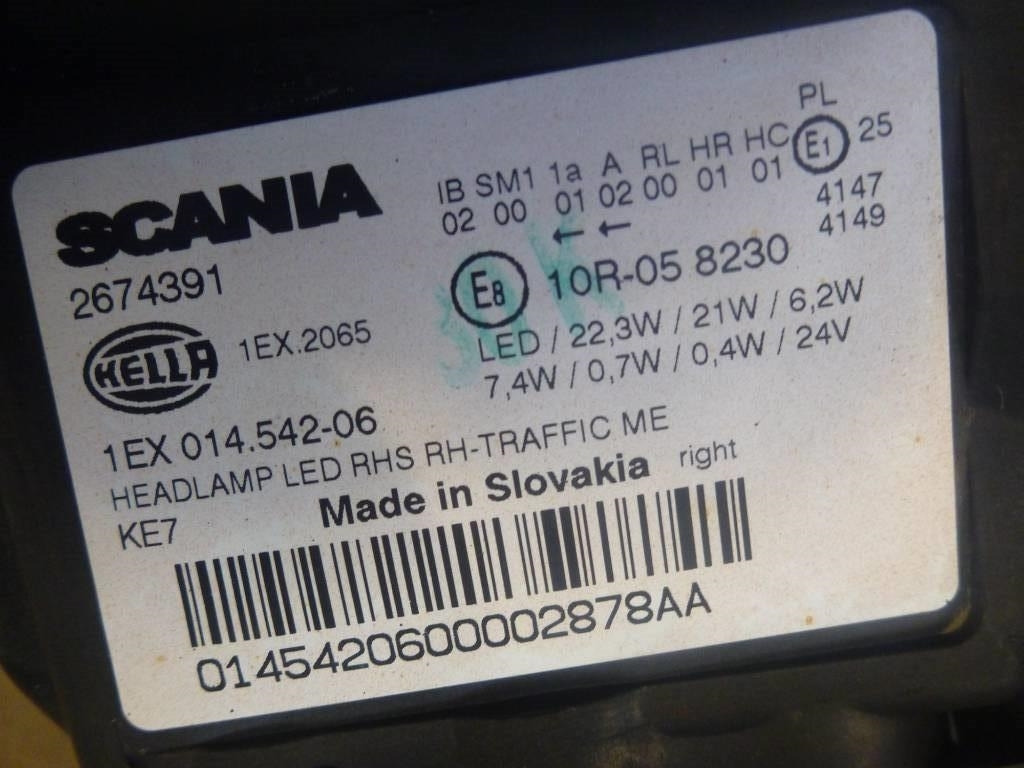 Scania Nextgen Strålkastare, 3148186 - Elektros sistema - Sunkvežimis: foto 3 Scania Nextgen Strålkastare, 3148186 - Elektros sistema - Sunkvežimis: foto 3