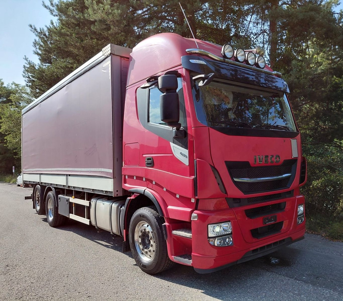 Iveco 260S42 Stralis, 6x2, Retarder, Euro 6, 7.80m box - Tentinis sunkvežimis: foto 1 Iveco 260S42 Stralis, 6x2, Retarder, Euro 6, 7.80m box - Tentinis sunkvežimis: foto 1