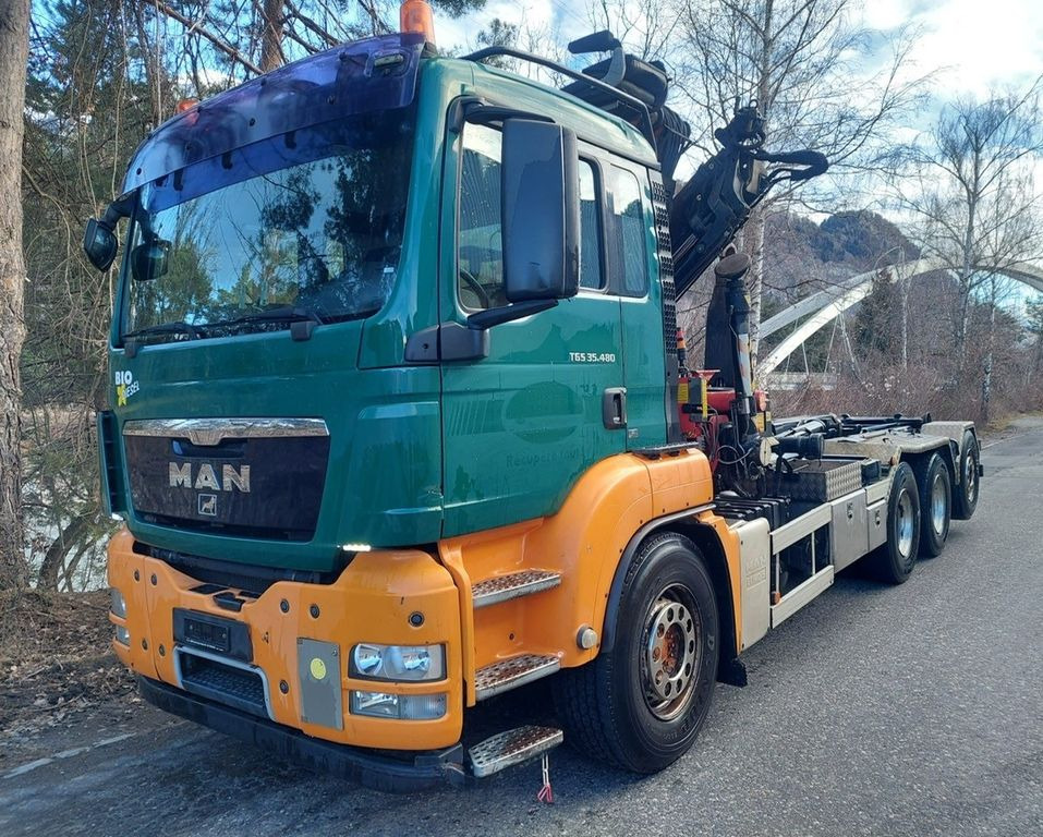 MAN TGS 35.480 8x4, E5, Fassi F235CXP Kran+Abroll - Sunkvežimis su kranu, Hook-lift sunkvežimis: foto 2 MAN TGS 35.480 8x4, E5, Fassi F235CXP Kran+Abroll - Sunkvežimis su kranu, Hook-lift sunkvežimis: foto 2
