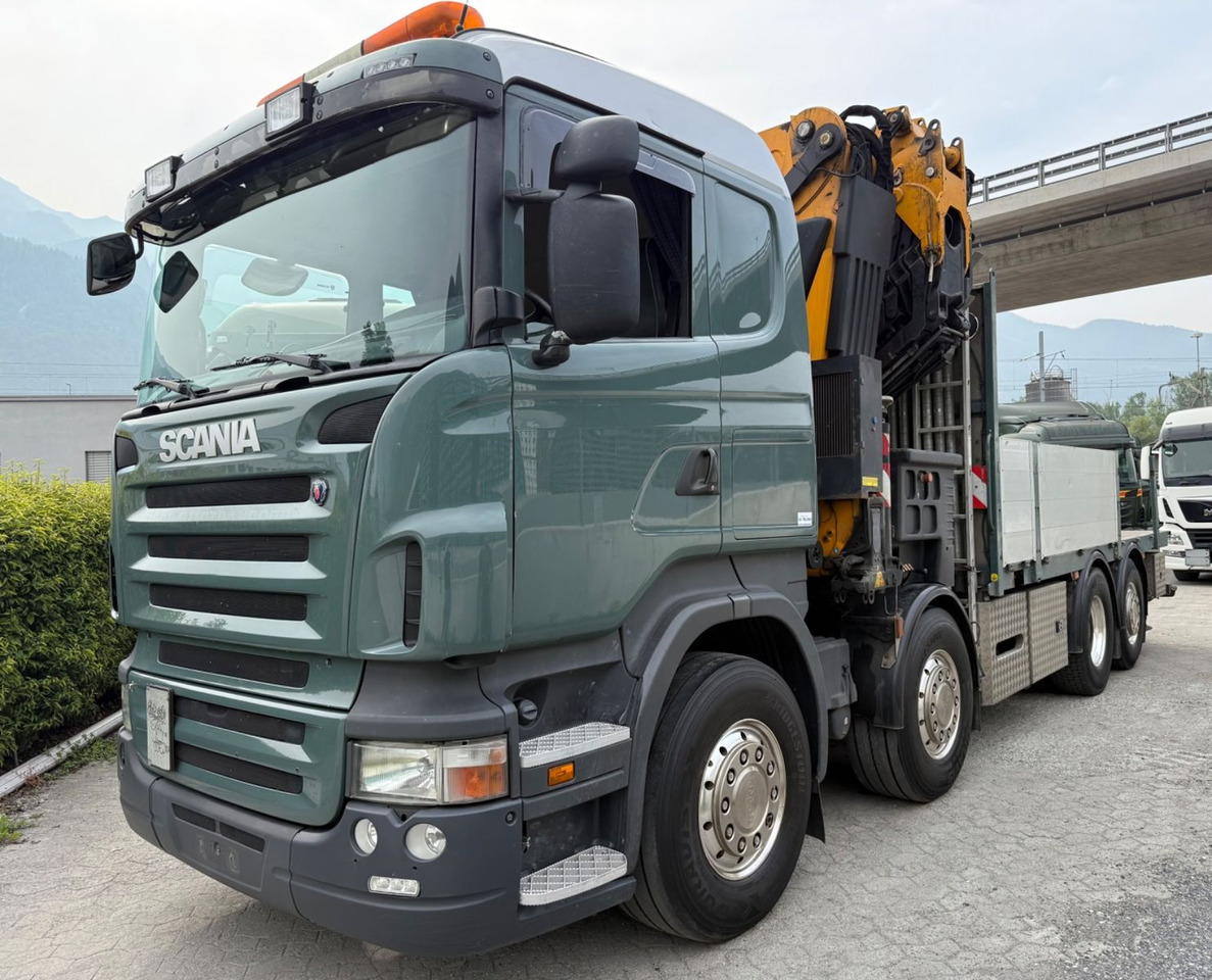 Scania R500 V8 8x2, E5, Effer 585 6S + Flyjib + winch - Sunkvežimis su kranu: foto 1 Scania R500 V8 8x2, E5, Effer 585 6S + Flyjib + winch - Sunkvežimis su kranu: foto 1