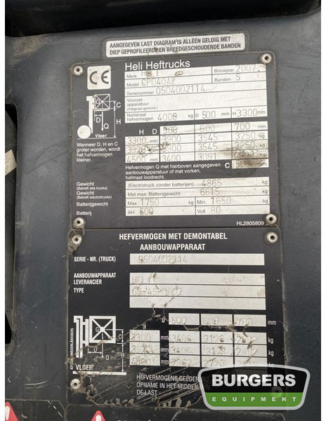 Nauja Elektrinis krautuvas Heli Heftruck AC40: foto 7