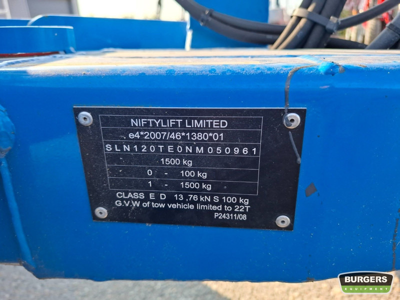 Niftylift 120TE - Priekabos tipo keltuvas: foto 5 Niftylift 120TE - Priekabos tipo keltuvas: foto 5
