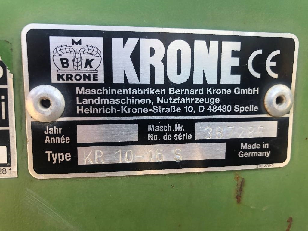 Krone KR 10-16 Dismantled: spare parts - Ruloninis presas: foto 3 Krone KR 10-16 Dismantled: spare parts - Ruloninis presas: foto 3