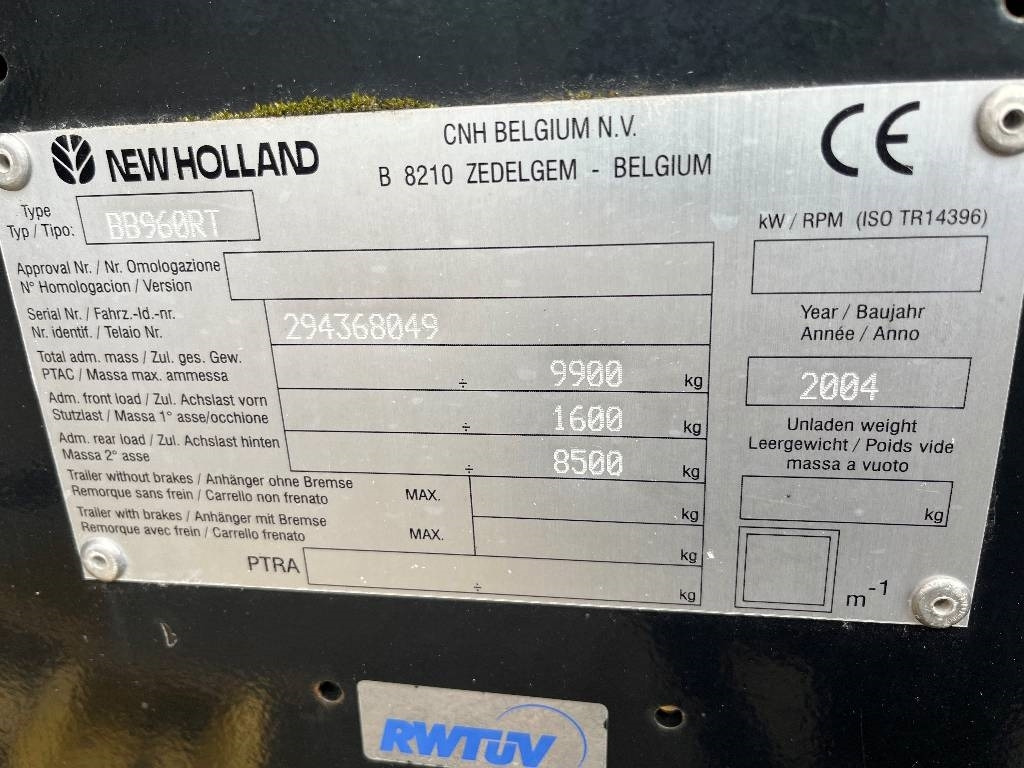 New Holland BB 960 A Dismantled: only spare parts - Stačiakampių ryšulių presas: foto 2 New Holland BB 960 A Dismantled: only spare parts - Stačiakampių ryšulių presas: foto 2